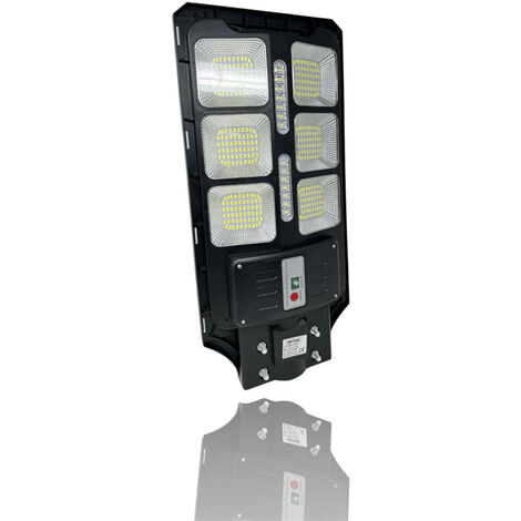 Faro stradale con pannello solare 100 watt lampione con sensore crepuscolare IP65 6500k