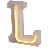 Lettere luminose neon a led luci alfabeto L luminoso per decorazione casa compleanni nozze festa bar eventi luce calda