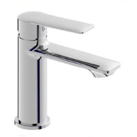 Rubinetto per bagno ultra moderno miscelatore orientabile lavabo in ottone cromato lucido