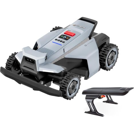 Segway Navimow X420 Mähroboter mit Garage X ohne Begrenzungskabel für 2000 ㎡ Zero-Turn AWD für 84 % Steigungen NRTK+360° Vision+VIO Keine RTK-Basisstation