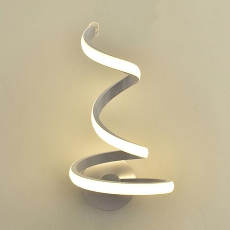 Aplique de Pared LED Moderna Espiral Creativa Iluminación de Pared de Metal para Dormitorio, Pasillo, Salón, Corredor