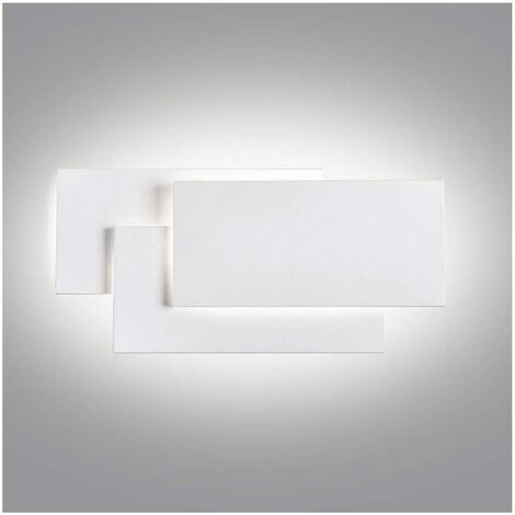 Aplique de pared LED de 24 W para interior, blanco, diseño simple, aplique de pared para pasillo, escalera, sala de estar, dormitorio (blanco frío)