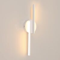 Wandlampe LED Innen Moderne, Weiß Wandleuchte Kreative Lange Parallele für Wohnzimmer Korridor Treppen Bad, 16W 3000K Warmweiß