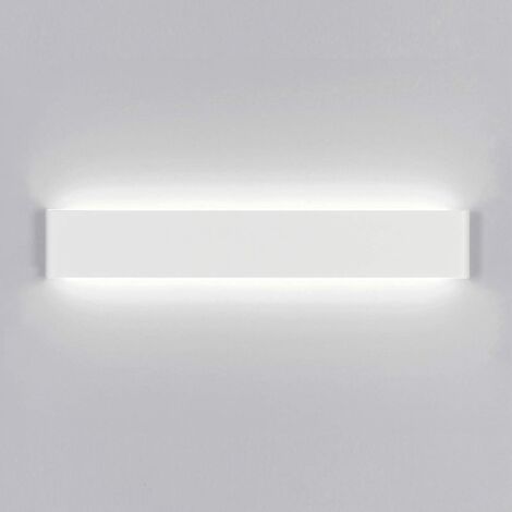 Applique da Parete Interna LED 14W 3000K, Bianca Lampada da Parete Moderna Acrilico per Camera da Letto, Salotto, Scala, Corridoio - 41CM Luce Bianca