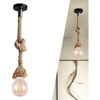 Lampadario a Sospensione Vintage di Canapae E27 Lampada da Soffitto per Ristorante Bar Cafe (150cm Regolabile)