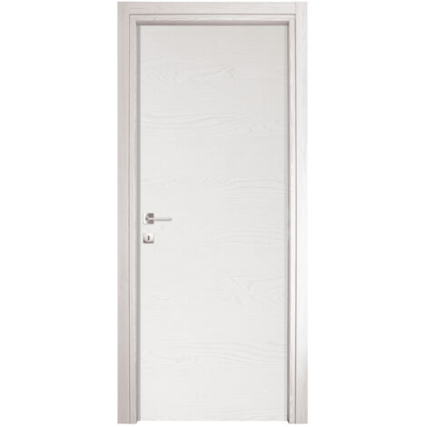 Porta per Interno a Battente in Frassinato Bianco 2100X900 mm - SOLO PANNELLO