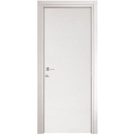 Porta per Interno a Battente in Frassinato Bianco 2100X700 mm - SOLO PANNELLO