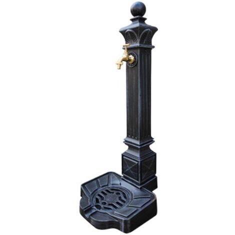 FONTANA ALLUMINIO VENERE ANTRACITE CM 33X29X82H C/RUBINETTO (39669)