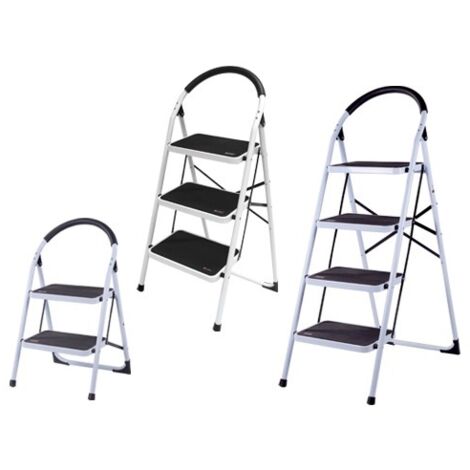 SGABELLO A GRADINI SCALE ACCIAIO DE LUXE STEP UP 2 GRADINI