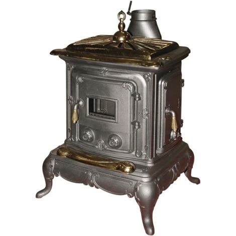 STUFE STUFA A LEGNA IN GHISA PARLOR SMALL POTENZA TERMICA 6 KW - CM.L57xP51xH87