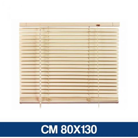 Tenda Veneziana Mod. Ventana In Plastica Colore Crema 80x130 Cm.