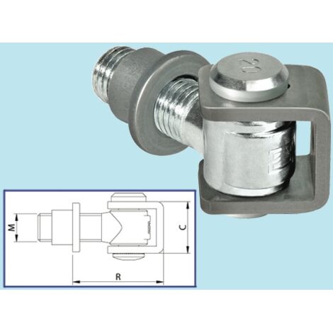 CARDINI COMUNELLO FILETTATI PER CANCELLI M24 A.120