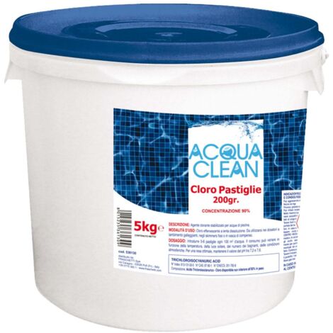 Cloro in pastiglie multifunziona cloro per piscine pastiglioni 5 kg - fraschetti