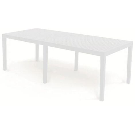 TAVOLO INDO DA ESTERNO ALLUNGABILE 220X90XH72 IN COLORE BIANCO