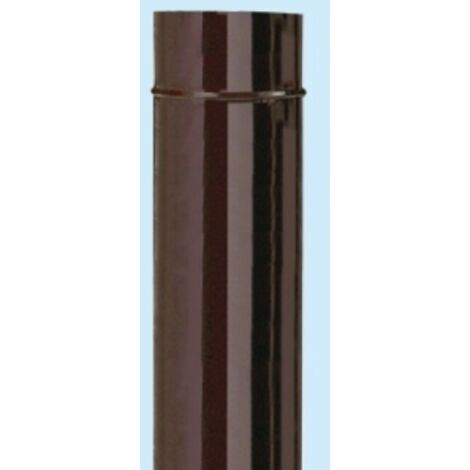 Tubo Stufa In Acciaio Porcellanato Smaltato Colore Marrone 16x50 Cm. Cf.6pz