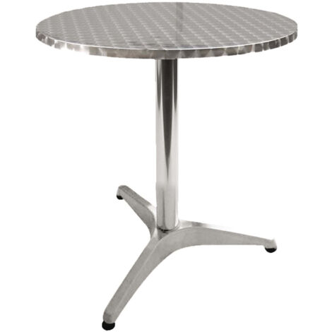 TAVOLI TAVOLO BAR ALU ROUND RECLINABILE CM.Ø60xH70 ARREDO BAR CASA GIARDINO