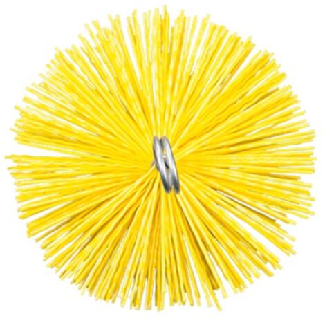 Scovolo tondo in nylon per pulizia canna fumaria camino e stufa pellet Ø180 mm attacco m12 brixo 214612