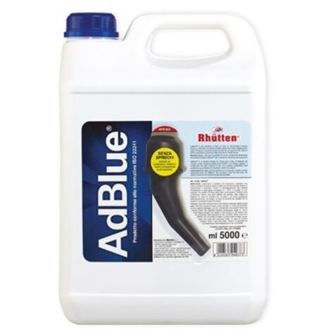 Additivo per auto Diesel Adblue Rhutten Soluzione a base di urea 5 litri con dosatore