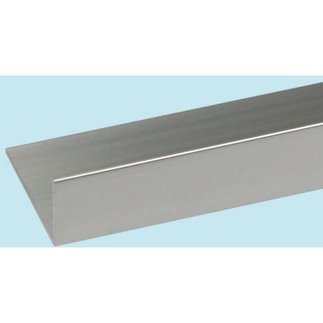 PROFILO ANGOLARE DA 1 METRO AD L ARGENTO BRILLANTE MISURA 30X15X1 SET 5 PEZZI - ARCANSAS
