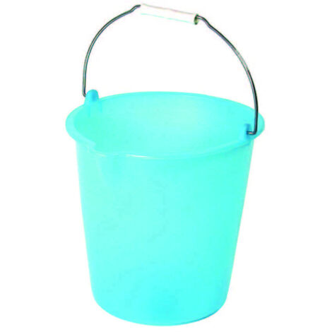 Secchio con beccuccio color azzurro con impugnatura ergonomica in plastica -15 litri