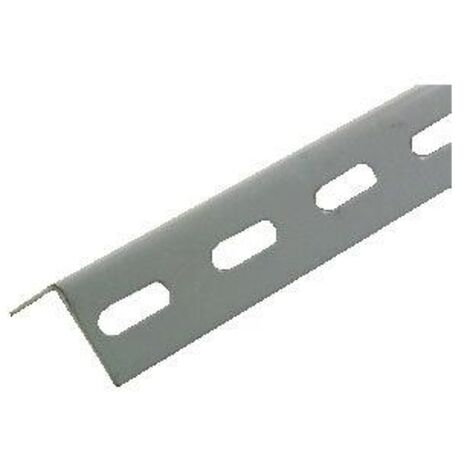 Angolare per Scaffale in lamiera Altezza  2 mt colore Grigio Chiaro