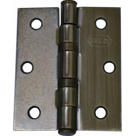 Cerniera Per Porta A Libro Acciaio Bronzato IBFM 76X76Mm 3X3" Con Cuscinetto A Sfera