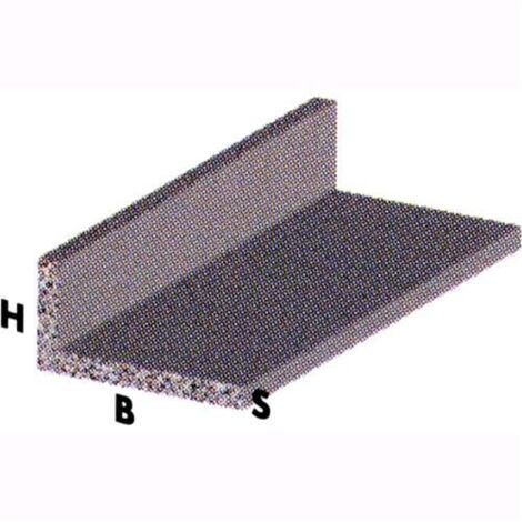 PROFILO Angolare in ALLUMINIO ARGENTO a L 30X15X1 mm 1 metro conf. 5 pz