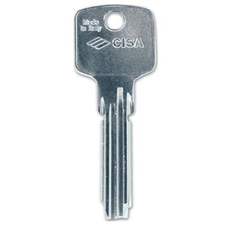 Chiave Cisa Art 00600.01.01 Astral In ottone nichelato per cilindro 0A310-0A510