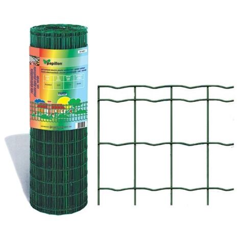 Rete Recinzione Plasticata SGS Yard Papillon 76X63 mm H: 180 cm Rotolo 25 mt