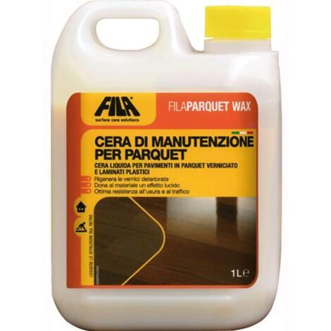 Cera di manutenzione per Parquet Pavimenti in Legno Fila art. Filaparquet Wax 1 litro