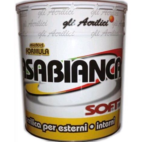 Idropittura lavabile acrilica per esterni ed interni CASABIANCA SOFT da 4 Litri
