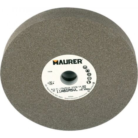 Mola Abrasiva al Corindone Misura 125X15X16 mm Grana 36 Maurer