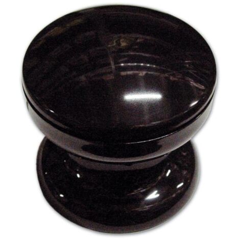 Pomolo per Portone in Resina colore Nero 70 mm