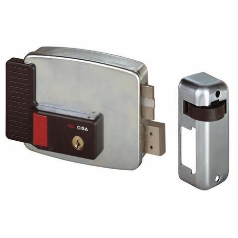 Serratura elettrica elettroserratura applicare 11670 cisa 60 mm sx porte legno