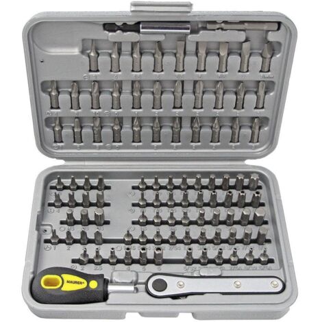 Set CACCIAVITI MAGNETICI con INSERTI MAURER 99 pz con VALIGETTA in ABS (1/4)