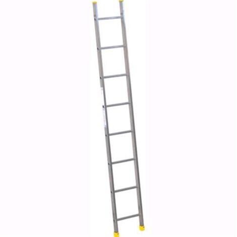 SCALA INDUSTRIALE ALLUMINIO da Appoggio pioli quadri 24x24 mm 8 Gradini 2,46 mt