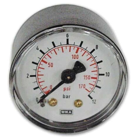 Manometro Attacco posteriore per compressori Walmec  Art.61303 filettatura 1/4