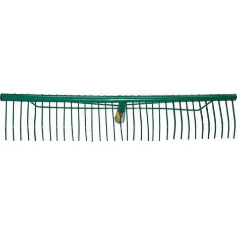 Rastrello 34 denti per fieno, tappeti erbosi e sabbia - senza manico Mis.60 cm