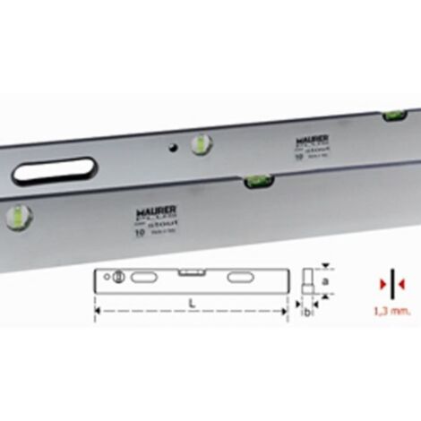 STADIA IN ALLUMINIO CON LIVELLE STOUT 200CM MAURER PLUS