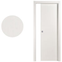 Porta per Interno Scorrevole a Scomparsa (Interno Muro) in Bianco 2100X700 mm - SOLO PANNELLO