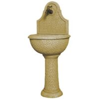 Fontana a parete Provenza Senape 50x39xH120 cm Decogarden