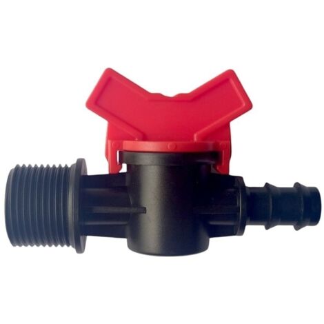 Valvula de interruptor de riego por goteo 16 mm x 3/4”, llave de paso. Oferta exclusiva (1/5)