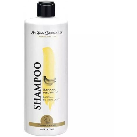 Champú Iv San Bernard de banana para perros de pelo medio 1 litro  Oferta exclusiva
