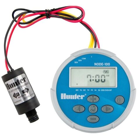 Programador de riego NODE100 Hunter + Solenoide 9V  Oferta exclusiva