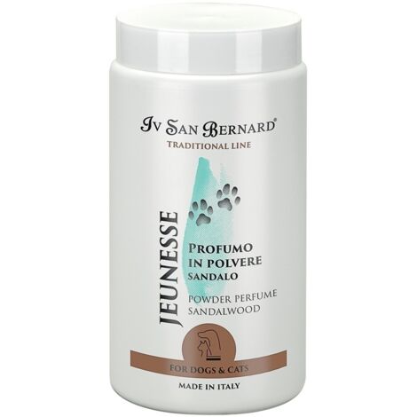 Perfume en polvo Iv San Bernard Jeunesse con aroma a sándalo para perros 80 gr  Oferta exclusiva