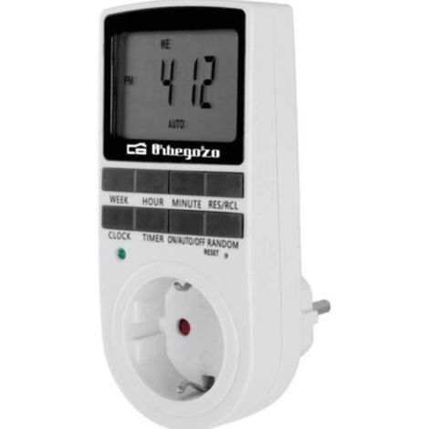 Programador de Enchufe Orbegozo PG 25 con Función Anti-theft y 3680W Oferta exclusiva (1/8)