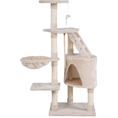 Aga Tiragraffi per gatti 49x40x115 cm Beige (1/5)