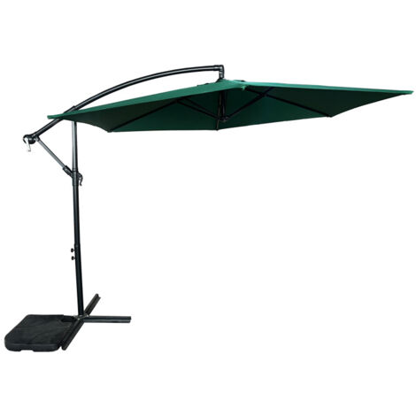 Aga Sombrilla de jardín MR2025 300 cm Verde oscuro