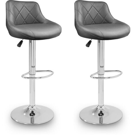Aga 2x Taburete de Bar Gris (1/5)