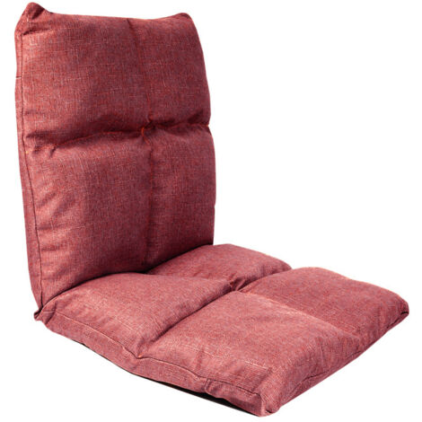 Aga Sillón reclinable para el suelo 52x55x55 cm Rojo (1/4)